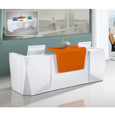 Mesa de recepção minimalista moderna de alta qualidade para escritórios Mesas da frente Alta qualidade para edifícios de escritórios