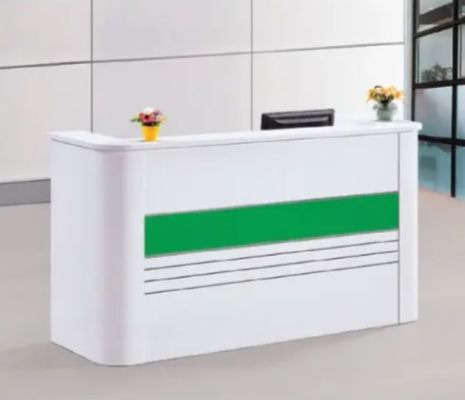 Mesa de recepção minimalista moderna personalizável para escritório e hotel para edifício de escritório Mobiliário de recepção