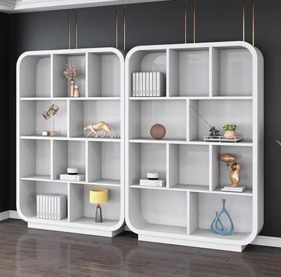 Armazém de arquivos branco móveis de escritório de luxo laqueados armazém de exibição de design moderno
