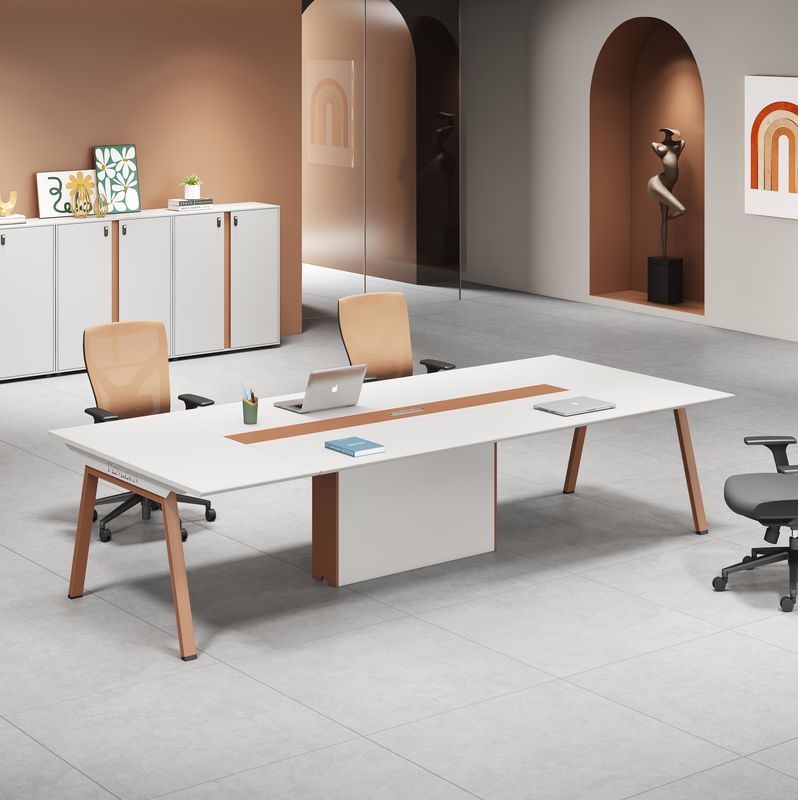 Mobiliário de escritório modular de madeira moderna Mesa 2 Cubicle de 4 pessoas Estação de trabalho Gerente Escritório de pessoal