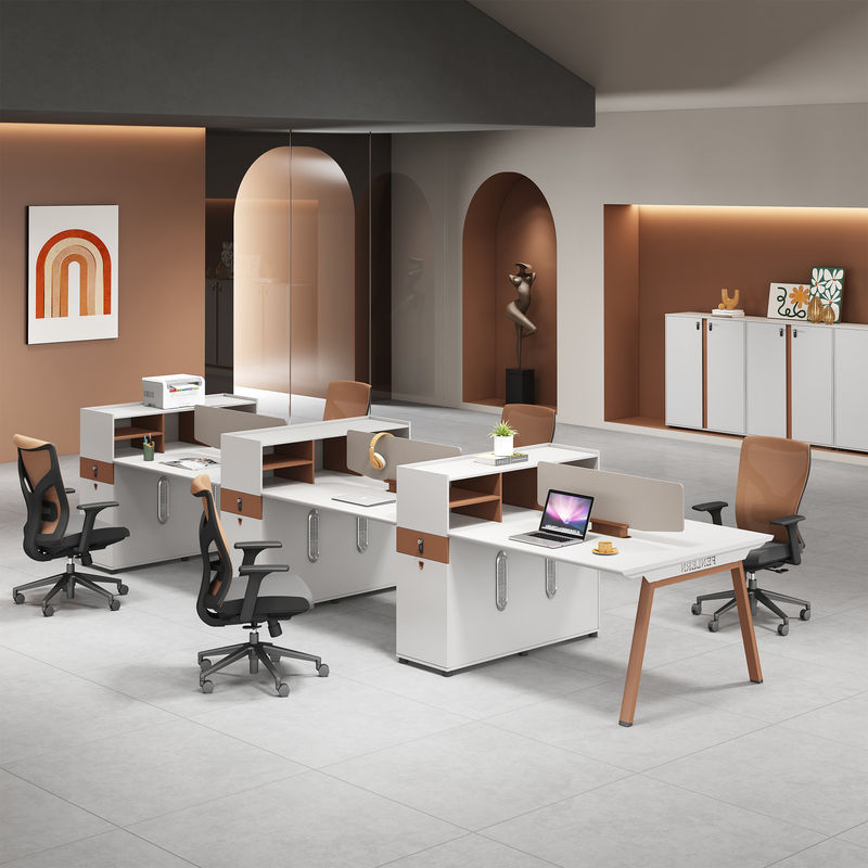 Moderno 2 4 6 Pessoas Escritórios Escritório Cubicle Estação de trabalho Mesa aberta Móveis de escritório modular Estação de trabalho Mesa