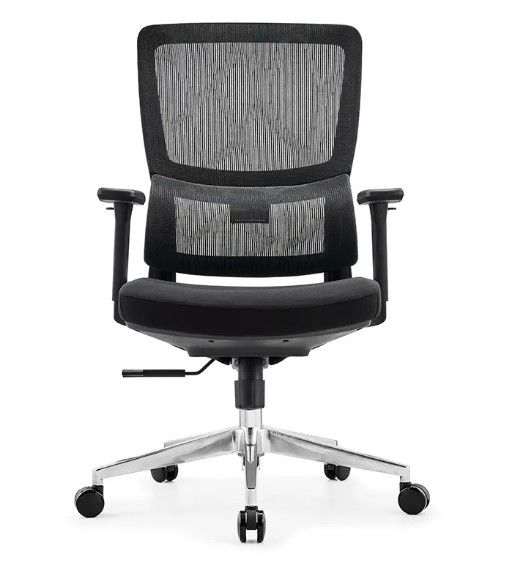 Cadeira de escritório de malha ergonômica transpiravel com altura ajustável