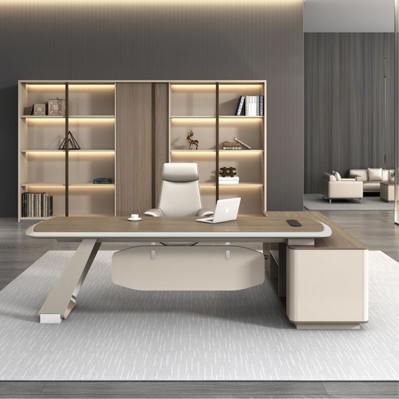Fábrica de móveis comerciais Custom High-end Design moderno L Forma Diretor Gestor Chefe Executivo Escritório Escritório