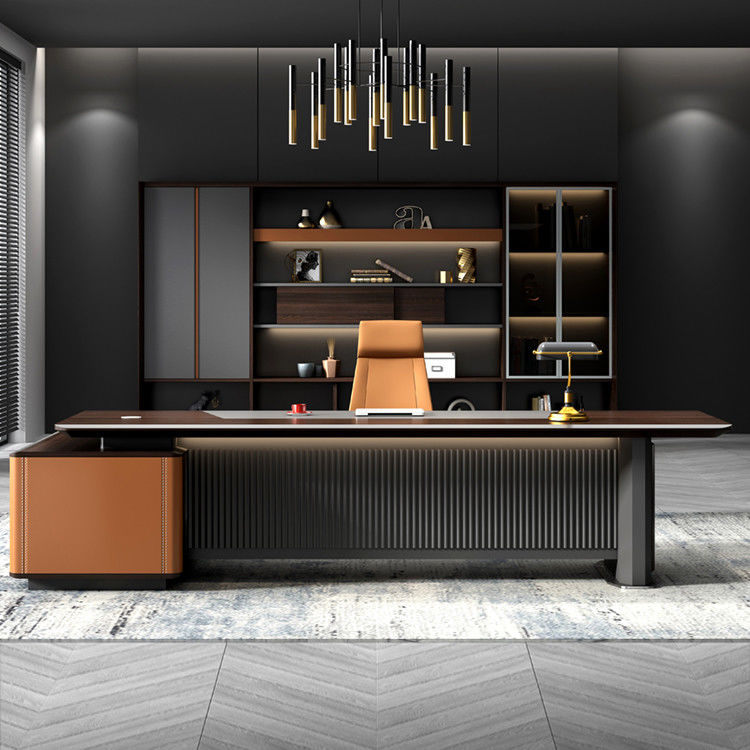 Fabrica Custom Design Moderno L Forma Diretor Gestor Chefe Executivo Escritório Escritório Mobiliário de Mesa