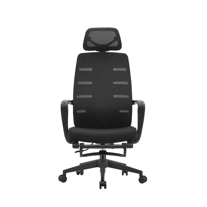 Cadeira de escritório ergonômica premium para longas horas de conforto sentado Cadeira de escritório executiva ajustável de malha preta