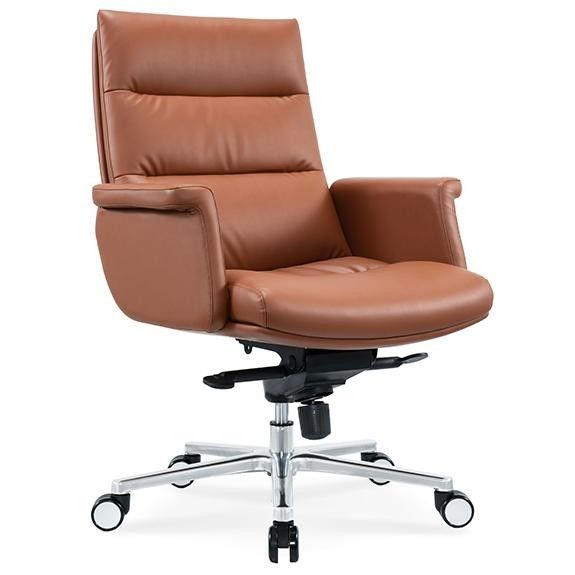 Luxo Moderno Ajustável Gerente Executivo Alta Qualidade Ergonômica Real De Couro Alegre