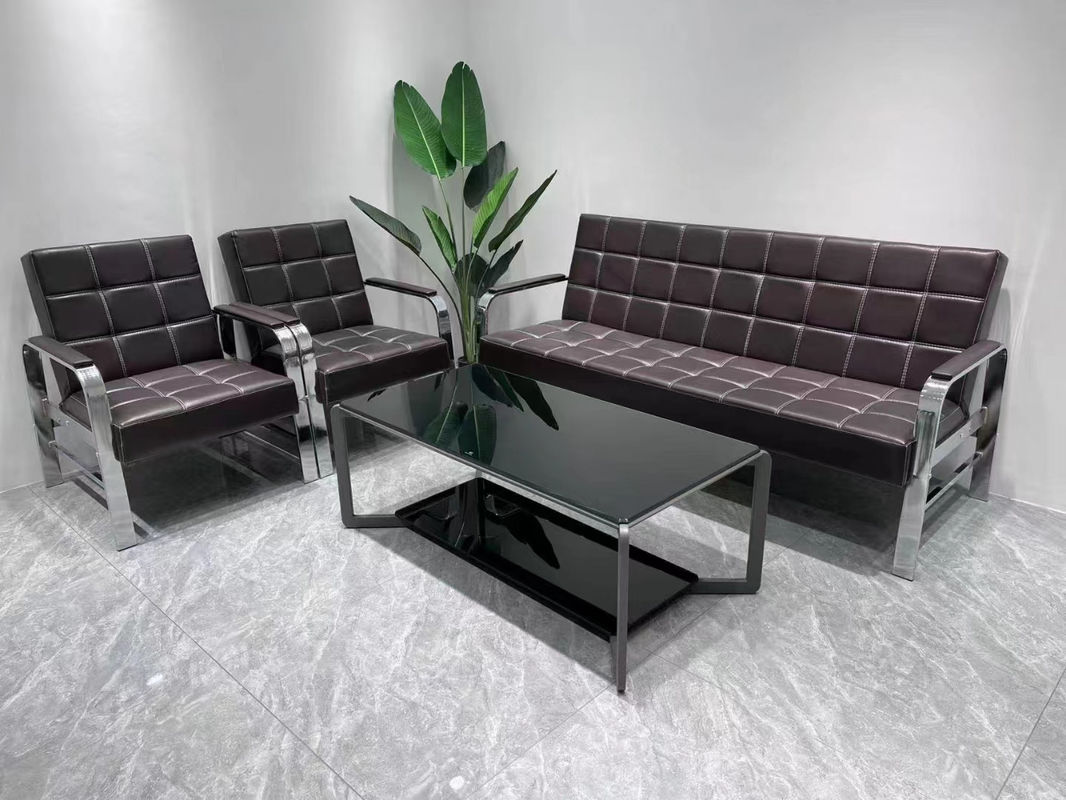 Salão de beleza moderno Salão de Spa Sala de espera Sofá 1 3 lugares Sofá de escritório Conforto Sofá de couro Sofá de recepção Sofá