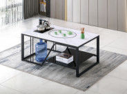 Tabela de café Rock Minimalista Moderna Durável e Fácil de Limpeza Tabela de Café Multifuncional para Escritórios