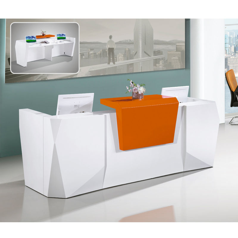 Mesa de recepção minimalista moderna de alta qualidade para escritórios Mesas da frente Alta qualidade para edifícios de escritórios